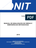 MANUAL DE SINALIZAÇÃO DE OBRAS EMERGENCIAIS DNIT 2010