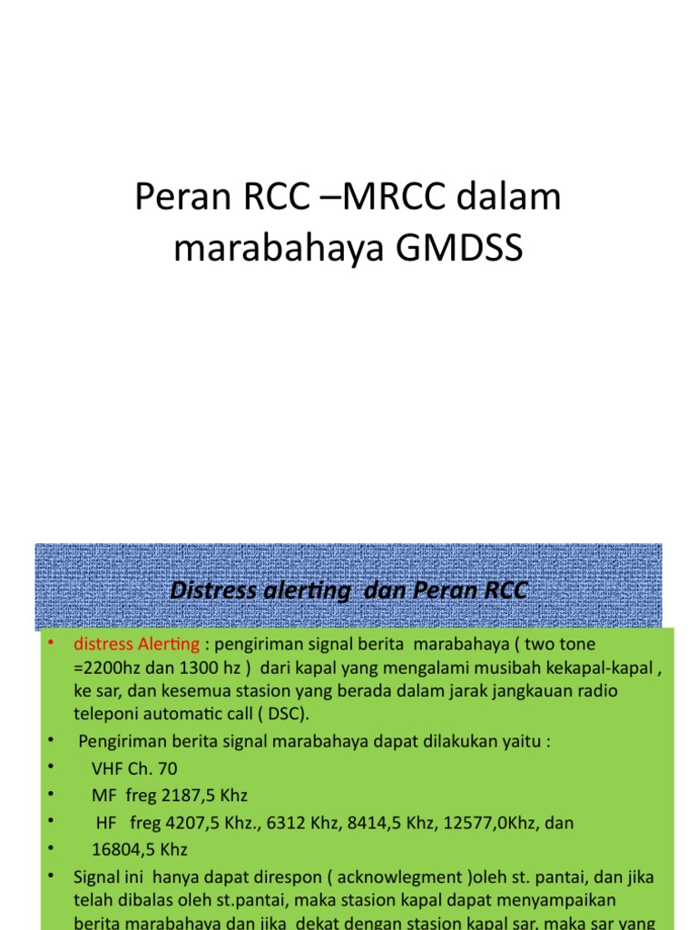 Peran RCC dalam Penanganan Marabahaya | PDF