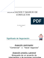 Tecnicas de Negociacion y Manejo de Conflictos