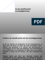 Criterios de La Investigación