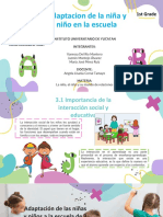 Adaptacion de La Niña y El Niño A La Escuela.