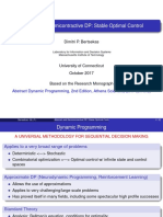 Abstract and Semicontractive DP: Stable Optimal Control: Dimitri P. Bertsekas