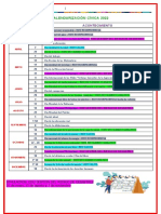 Calendarizacion Civica 2022