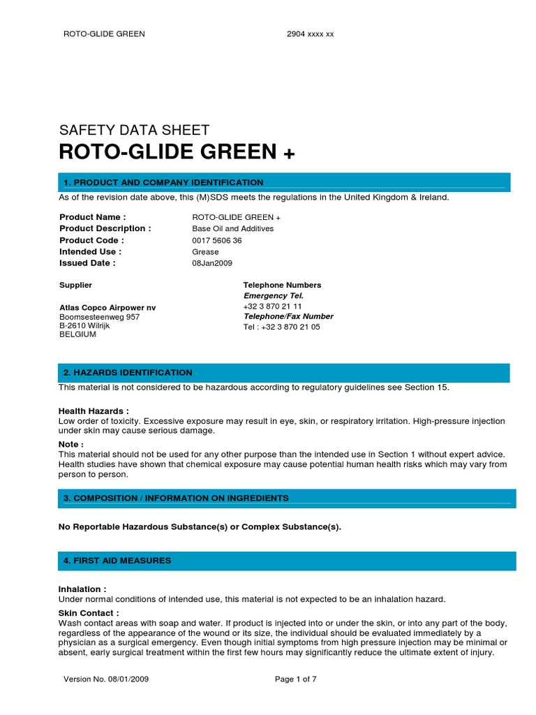 11 - Roto-Glide Green - Atlas Copco | PDF | Waste Management | Firefighting