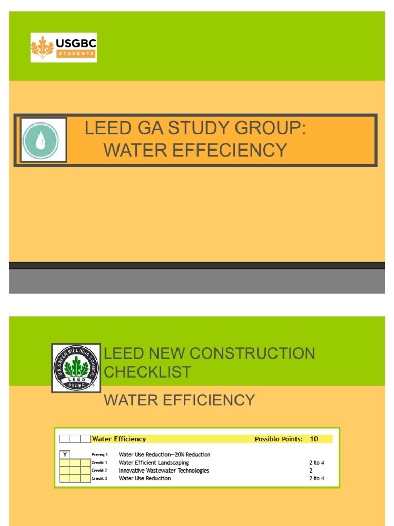 LEED GA Water Efficiency