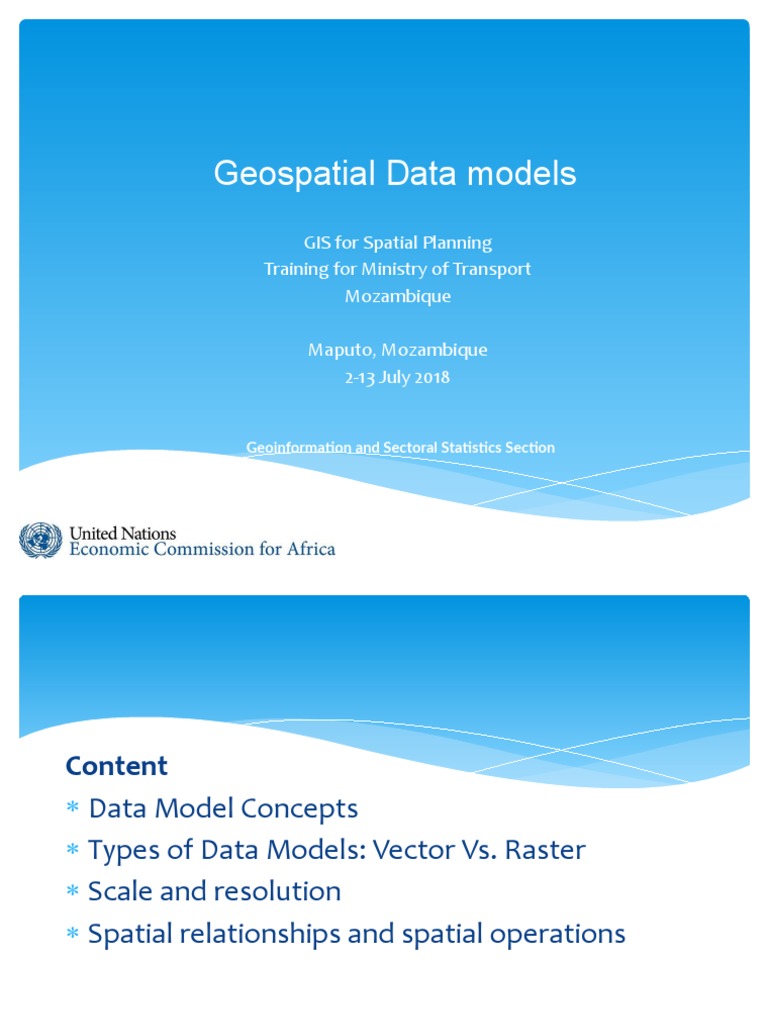 Geospatial Data Models for GIS Training | PDF | Geographic Information ...