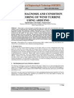 Fault Diagnosis and Condition Monitoring of Wind Turbine Using Arduino