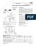 Datasheet Transistor Regulador de Tension LM317