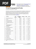 Download TOP 50 language Service Providers in the world 2011 by group Tt SN57878391 doc pdf