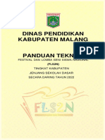 Juknis FLS2N SD Kab - Malang Tahun 2022