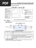 FR150 - 4T-0.7B: FR150series Inverters Fast Installation and Commissioning Guide