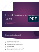 Use of Passive and Active Voice - tcm18-117655