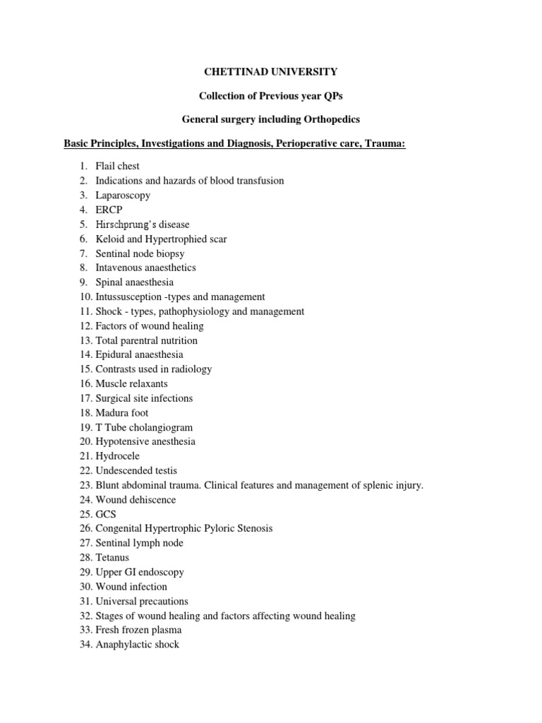 pubmed thesis topics in general surgery