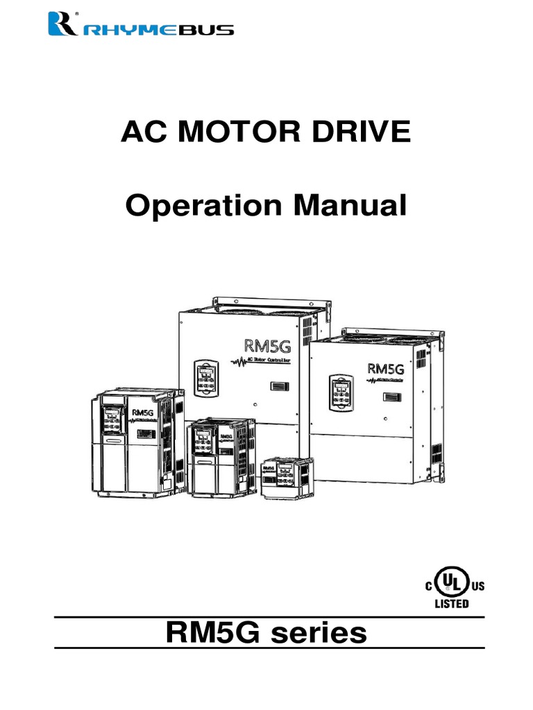 Ac Motor Drive Operation Manual PDF Power Supply Electric Motor