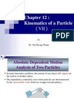Kinematics of A Particle: by Dr. Toh Hoong Thiam