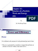 Kinetics of A Particle: Work and Energy (III) : by Dr. Toh Hoong Thiam