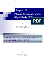 Planar Kinematics of A Rigid Body (VI) Impulse and Momentum: by Dr. Toh Hoong Thiam