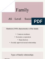 Family: AS Level Sociology