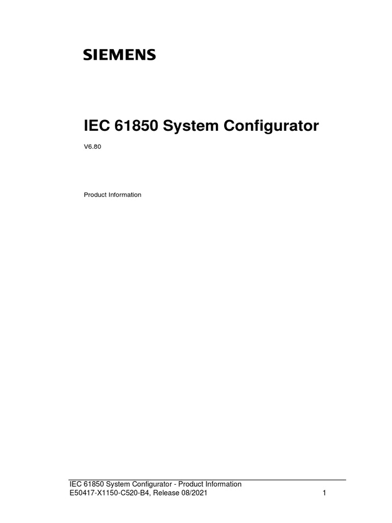 IEC 61850 System Configurator | PDF | Installation (Computer Programs ...