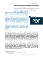 A Study On The Factors Affecting Job Satisfaction Amongst Employees of A Factory in Seremban, Malaysia