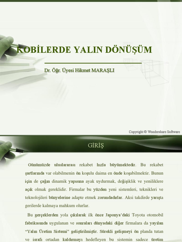 Yalin Uretim SunumKobilerdeYalinDonusum Web | PDF