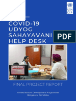 UNDP UDHYOG SAHAYAVANI Project Completion Report