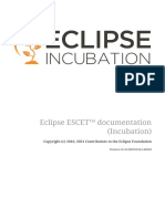 Eclipse Escet Incubation Manual