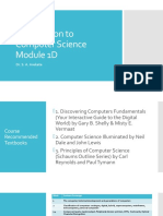 CMP 101 Introduction to Computer Science Module 1D