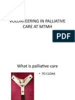 Volunteering in Palliative Care at MTMH
