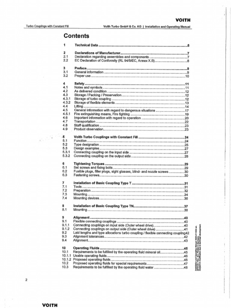 Voith Fluid Couplings PDF
