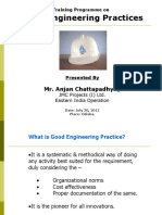 Good Engineering Practices: Mr. Anjan Chattapadhyay