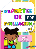 Reportes de Evaluacion Boletas Nivel Bajo