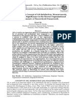 Understanding The Concept of Job Satisfaction, Measurements, Theories and Its Significance in The Recent Organizational Environment: A Theoretical Framework