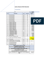 Budget For Fire Protection (Hydrant With Materials)