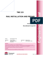 Rail Installation and Repair: Engineering Manual Track