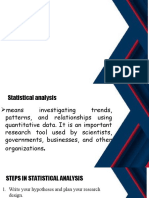 Presentation Statistical Anaysis