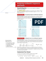 Analyzing Arithmetic Sequences and Series 8.2: Essential Question Essential Question