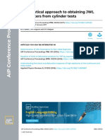 An Analytical Approach To Obtaining JWL Parameters From Cylinder Tests