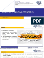 Sociology & Building Economics: Ar. Sri Lakshmi V