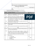 Course Code: CET-407 Eighth Semester B.E. (Civil Engineering) Examination Transportation Engineering-II