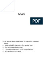 MCQs on Salmonella, Enteric Fever, Influenza and Swine Flu