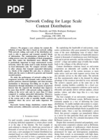 Network Coding For Large Scale Content Distribution