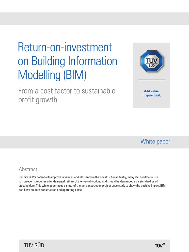 Return-On-Investment On Building Information Modelling (BIM) | PDF ...