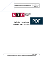 ADM - GU064 Guía Del Postulante 2022 Ciclo - Agosto