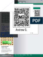 Mii Details For Andrew Garfield