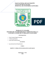 Estudio de Vulnerabilida y Riesgos para La Construccion de Un Relleno Sanitario