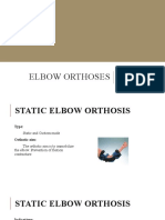 Elbow Orthoses: Upper Limb Orthotics Prerared By: Uzwa Jamil