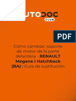 Cómo Cambiar - Soporte de Motor de La Parte Delantera - RENAULT Megane I Hatchback (BA) - Guía de Sustitución