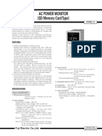 Ac Power Monitor (SD Memory Card Type) : Features