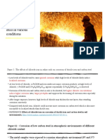 Corrosion of Mild Steel in Various Conditions